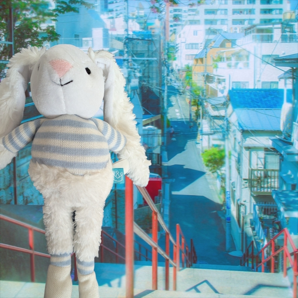Manhattan Toy Plush White Rabbit Blue Striped Shirt Socks 2017 Easter Polyester